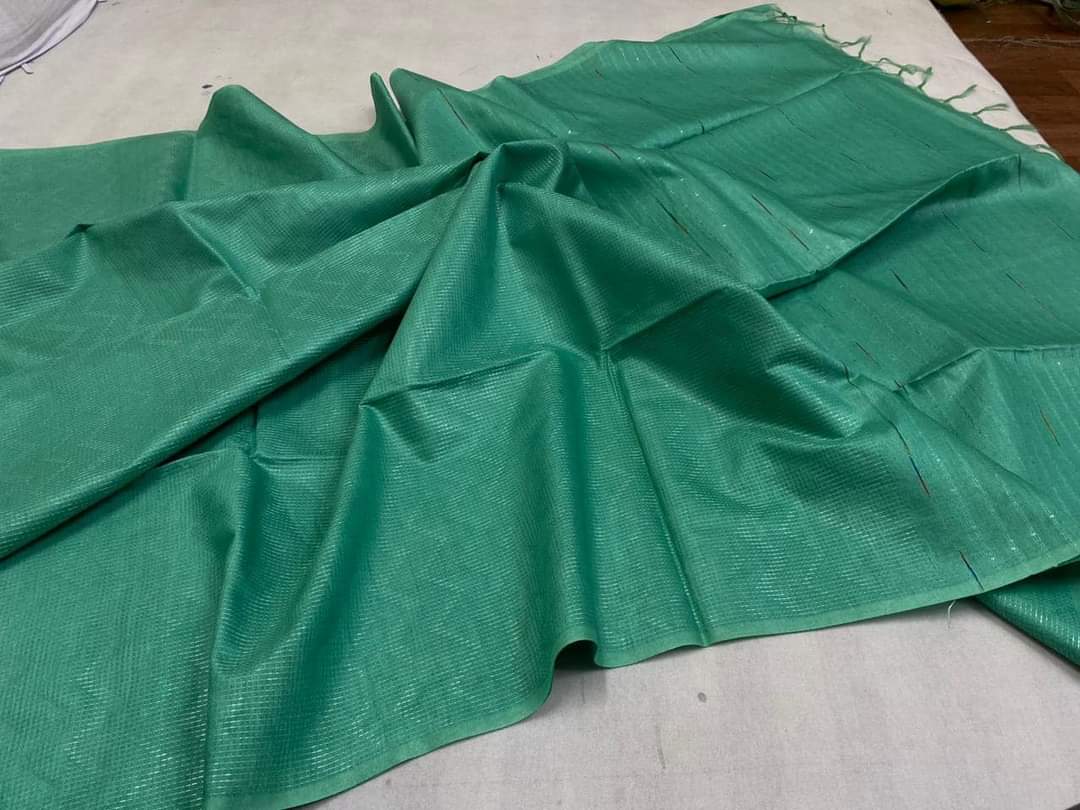 Art silk Dupion thread weaving saree