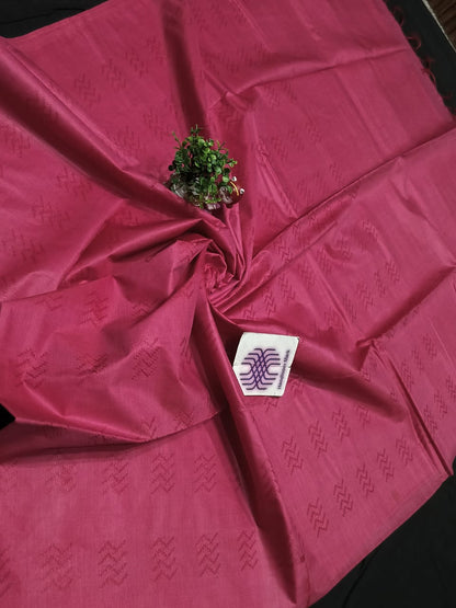 Semi Tussar Silk Self Weaving Saree with Running Blouse