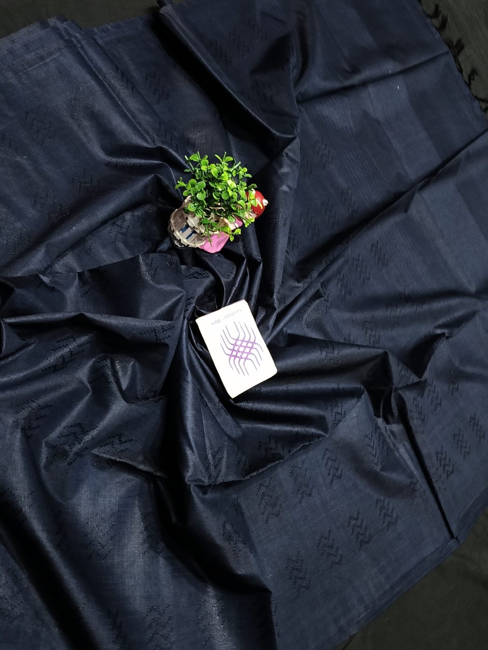 Semi Tussar Silk Self Weaving Saree with Running Blouse